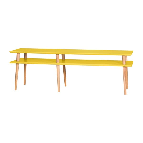 Žltý konferenčný stolík Ragaba Mugo, dĺžka 159 cm