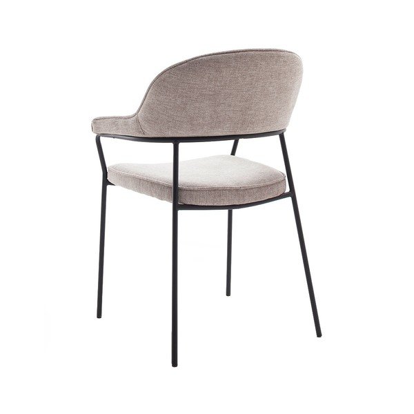 Béžová jedálenská stolička s podrúčkami Kindersley – Unique Furniture-image-3