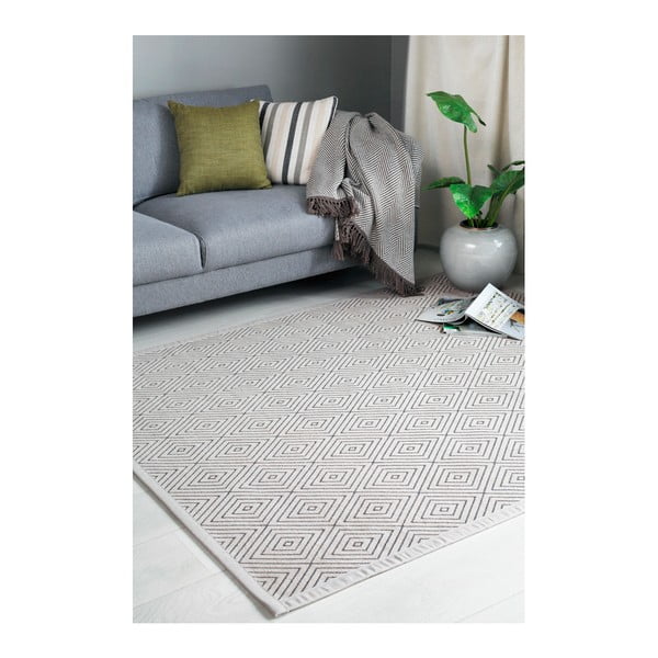 Béžový vzorovaný obojstranný koberec Narma Kalana, 70 × 140 cm-image-4