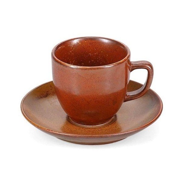 Hnedá porcelánová šálka na cappuccino 200 ml Ovio – BonBistro-image-3