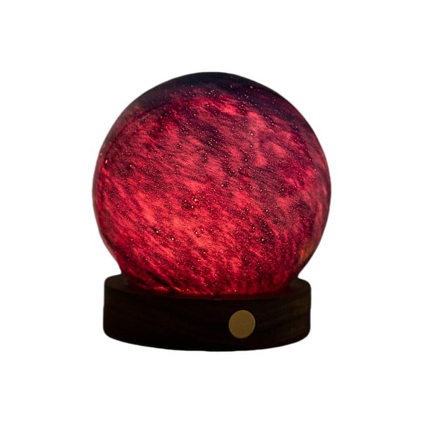 Tmavo prírodná svetelná dekorácia na USB ø 8 cm Galaxy Breeze – Gingko