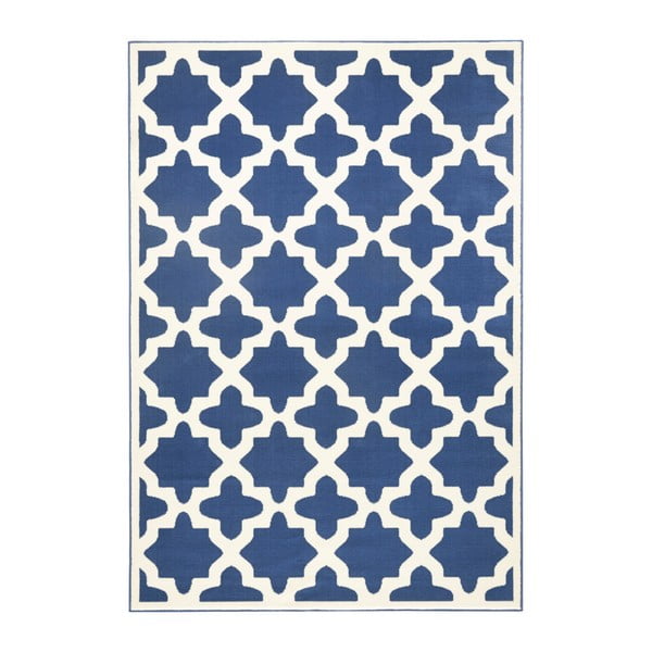 Modro-biely koberec Zala Living Noble, 140 × 200 cm