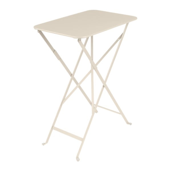 Svetlobéžový záhradný stolík Fermob Bistro, 37 × 57 cm