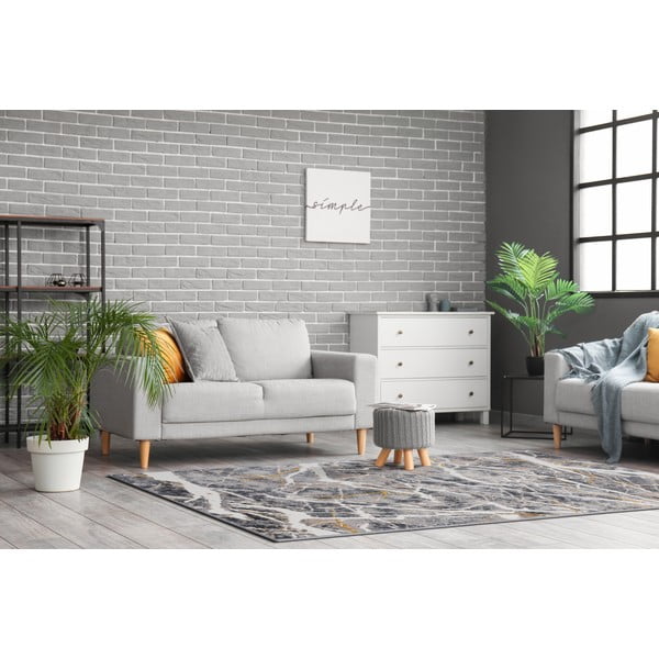 Tmavosivý koberec 133x190 cm Soft – FD-image-1