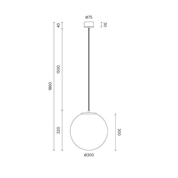Matne biele závesné svietidlo Sotto Luce Tsuki, ⌀ 30 cm-image-3