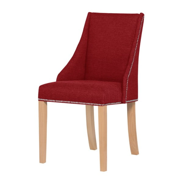 Červená stolička s hnedými nohami Ted Lapidus Maison Patchouli

