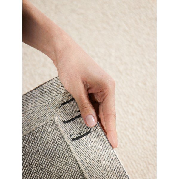 Krémovobiely ručne tkaný vlnený koberec 140x200 cm Puristic Knots – Elle Decoration-image-4