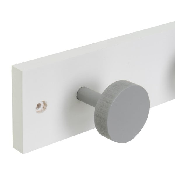 Bielo-sivý nástenný vešiak z borovicového dreva 40 cm Anillos – Casa Selección-image-1