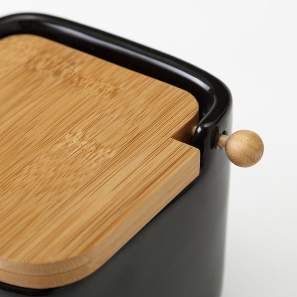 Čierna keramická soľnička Unimasa Modern, 750 ml-image-3