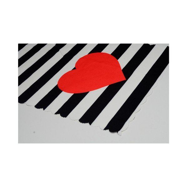 Behúň na stôl 45x140 cm Black Stripes – Minimalist Cushion Covers-image-1