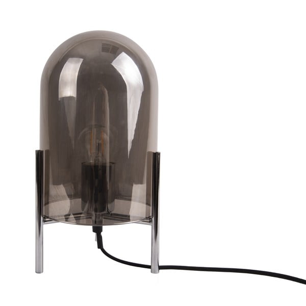 Sivá sklenená stolová lampa Leitmotiv Glass Bell-image-2
