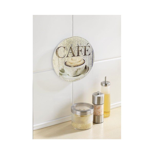 Sklenená podložka pod hrniec Wenko Café, ø 20 cm-image-1