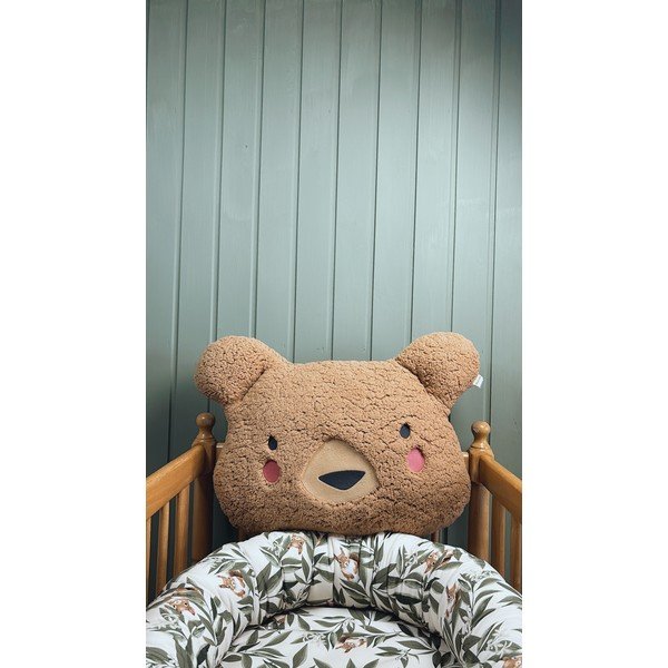 Detský vankúšik z mikroplyšu Bear – Malomi Kids-image-1