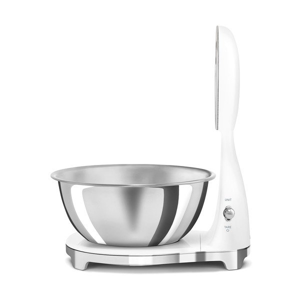 Biela plastová digitálna kuchynská váha – SMEG-image-2