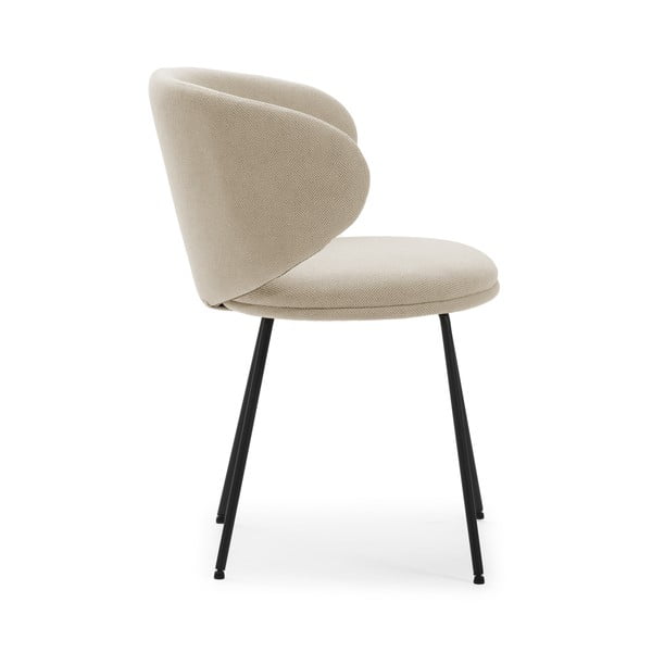 Béžové čalúnené jedálenské kreslá v súprave 2 ks Rush – Marckeric-image-3