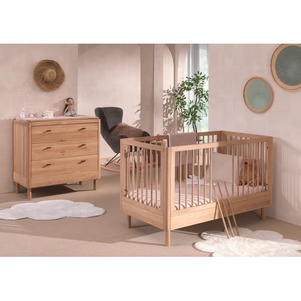 Súprava detského nábytku z dubového dreva 2 ks Forrest – Vipack-image-1