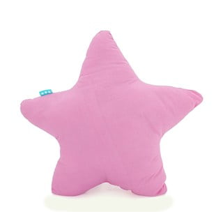Ružový bavlnený vankúšik Happy Friday Basic Estrella Pink, 50 x 50 cm
