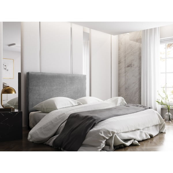 Sivé čelo postele 180x120 cm Natalia – Milo Casa-image-3