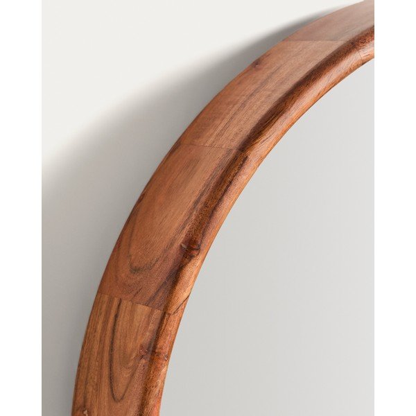 Nástenné zrkadlo s dreveným rámom ø 49,5 cm Berale – Kave Home-image-3