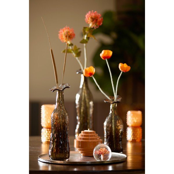 Sklenené tažidlo (výška 8 cm) Flower – Light & Living-image-1