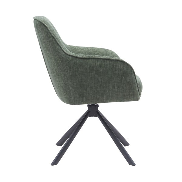 Zelené čalúnené jedálenské kreslá v súprave 2 ks Avola – Unique Furniture-image-2