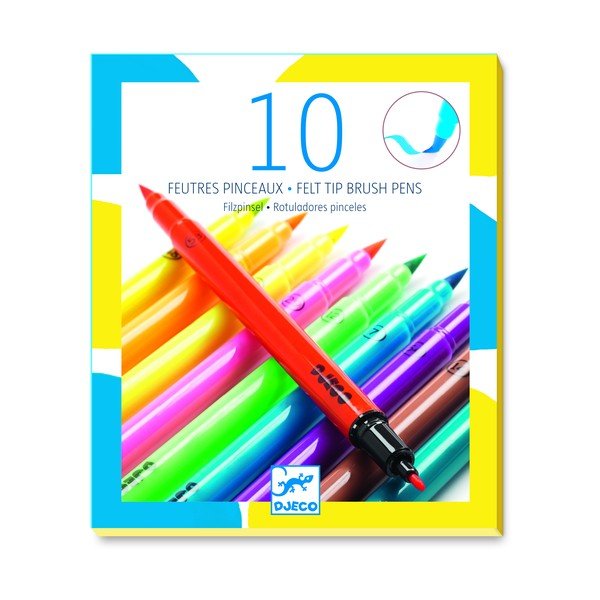 Sada 10 neónových fixiek Djeco-image-2