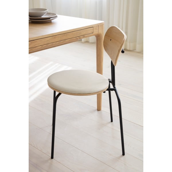 Čierno-krémová jedálenská stolička Curious – UMAGE-image-4
