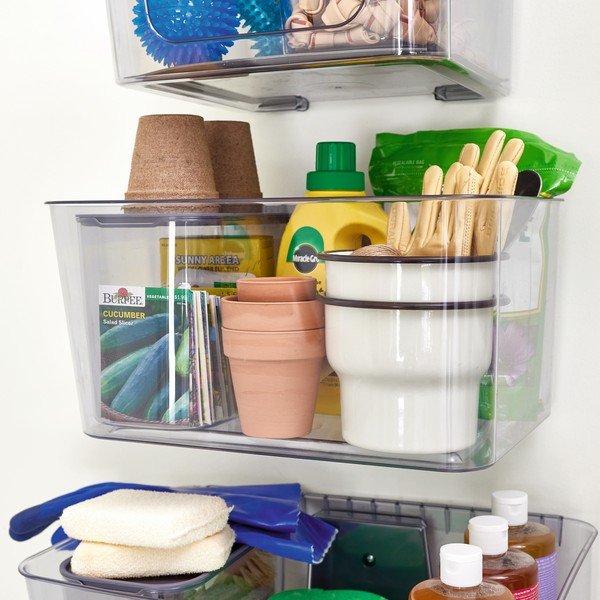 Vnútorný úložný box s vekom z recyklovaného plastu iD Wallspace – iDesign-image-1