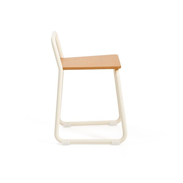 Béžová kovová detská stolička Tinn – Kave Home-image-3