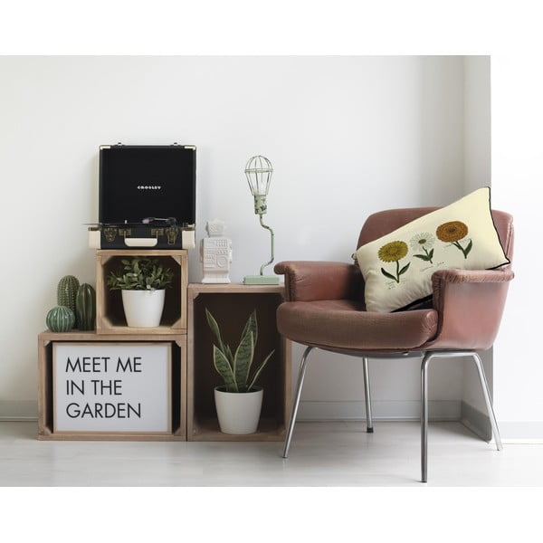 Béžový vankúš s motívom kvetín Surdic Flowers, 50 x 35 cm-image-2