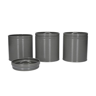 Sivé oceľovej dózy na potraviny v súprave 3 ks - Kitchen Craft