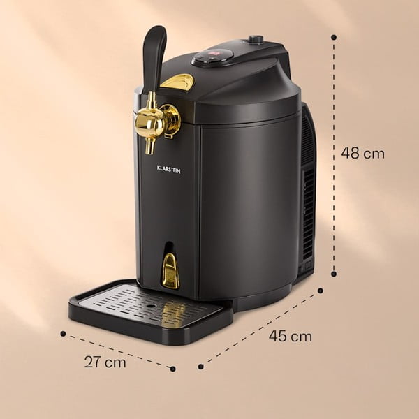 Čierne výčapné zariadenie Klarstein Skal-image-1