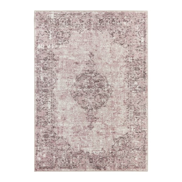 Tmavoružový koberec Elle Decoration Pleasure Vertou, 120 × 170 cm