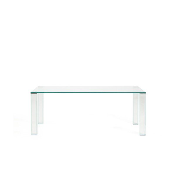 Sklenený jedálenský stôl 100x200 cm Adularia – Kave Home-image-2