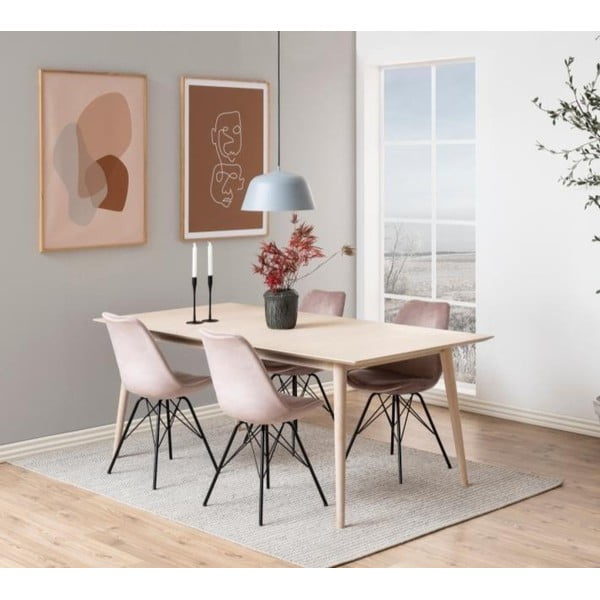 Čierna/ružová jedálenská stolička Eris – Actona-image-1