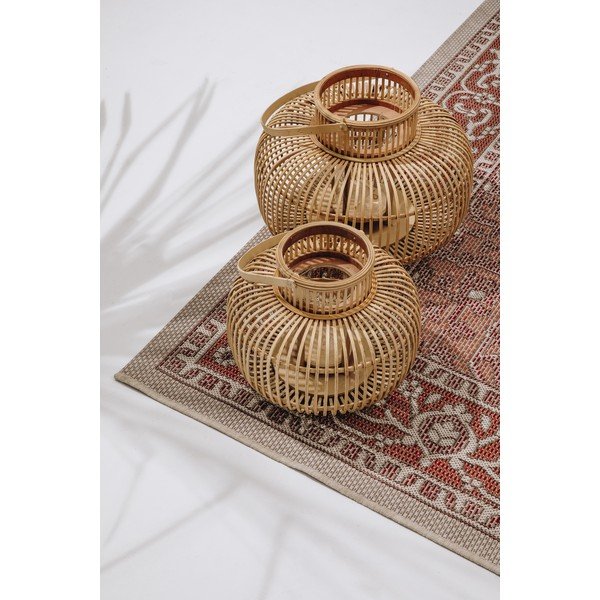 Súprava 2 bambusových lampášov Hübsch Bamboo-image-1