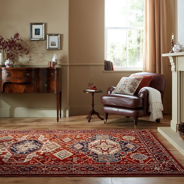 Červený koberec 80x150 cm Gillingham – Flair Rugs-image-1