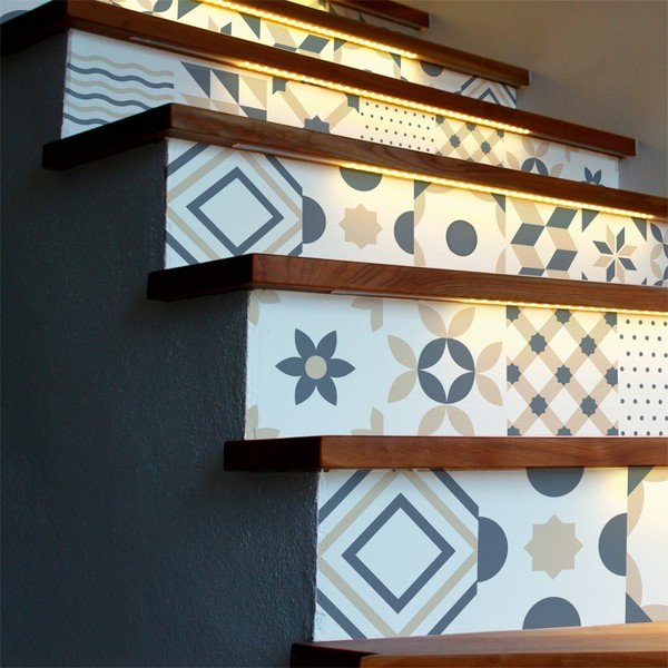 Sada 2 samolepiek na schody Ambiance Stickers Stair Design, 15 x 105 cm-image-1