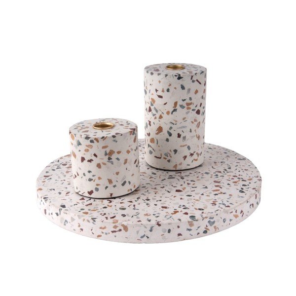 Ručne vyrobený podnos PT LIVING Terrazzo Trois, ⌀ 30 cm-image-1