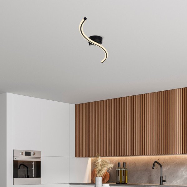 Čierne LED stropné svietidlo 10x67 cm Yilan – Opviq lights-image-2