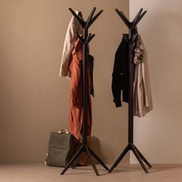 Čierny vešiak z brezového dreva Studio – WOOOD-image-1