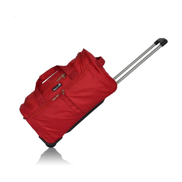 Červená cestovná taška na kolieskach Hero Palerme, 41 l