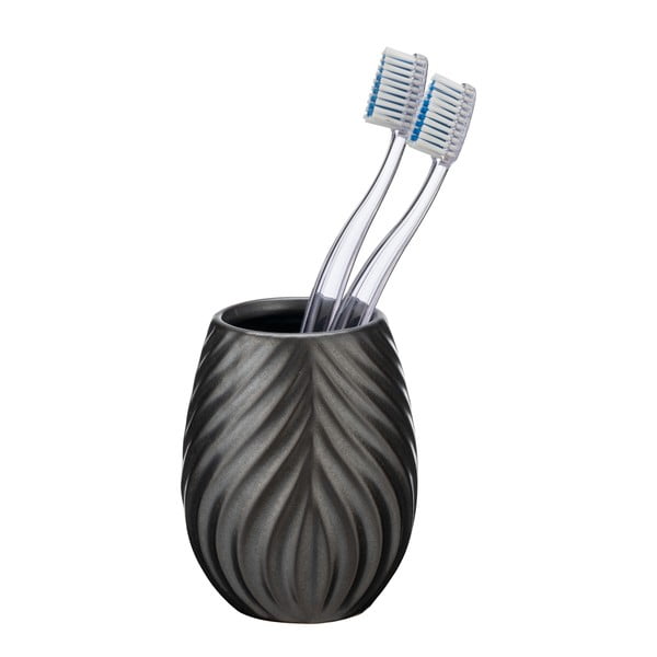 Antracitový keramický téglik na zubné kefky Idro – Wenko-image-2
