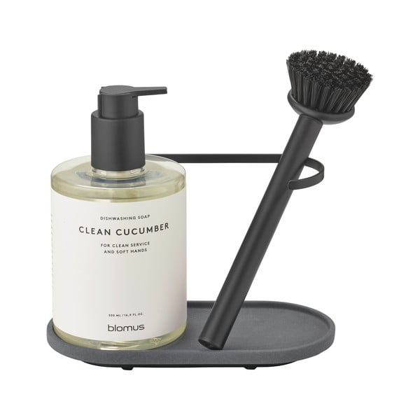 Sivý betónový stojan na umývacie prostriedky Dhuva – Blomus-image-3