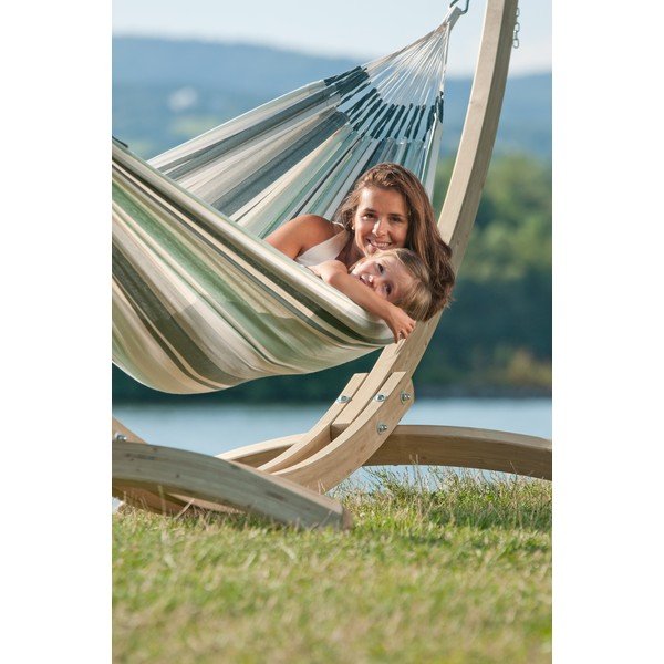 Hojdacia sieť pre dvoch Paloma so stojanom Canoa, sivá-image-2