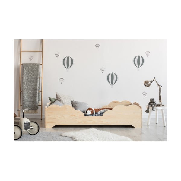Detská posteľ z borovicového dreva Adeko BOX 10, 90 × 180 cm