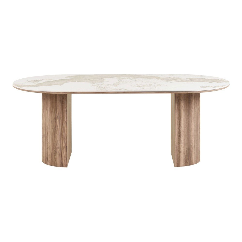 E-shop Jedálenský stôl s doskou v dekore mramoru 100x210 cm Athens – House Nordic