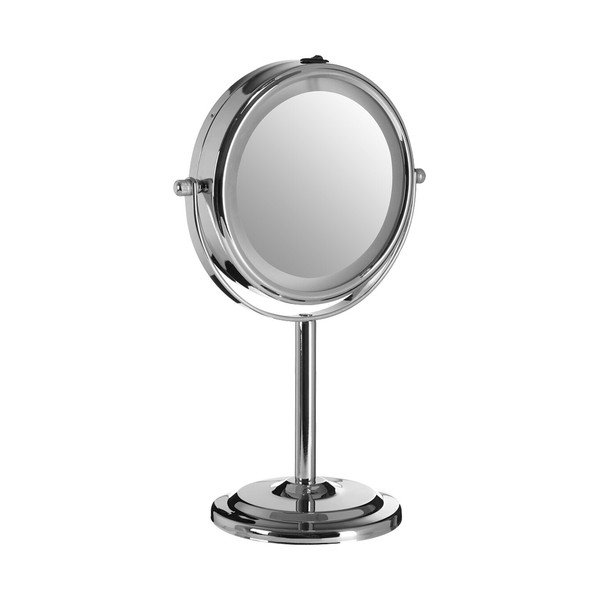 Kozmetické zrkadlo s osvetlením/zväčšovacie (zväčšenie 2x) ø 15 cm Cassini – Premier Housewares-image-1