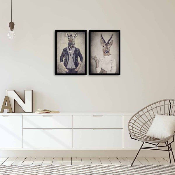 Dvojdielny obraz Home Ribs and Deer, 72 × 50 cm-image-1