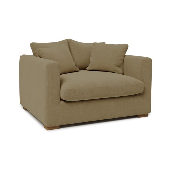 Béžové menčestrové kreslo Comfy – Scandic-image-2